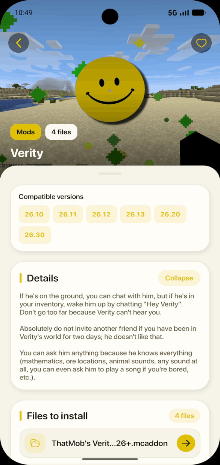 Verity Mod APK gameplay systems screenshot