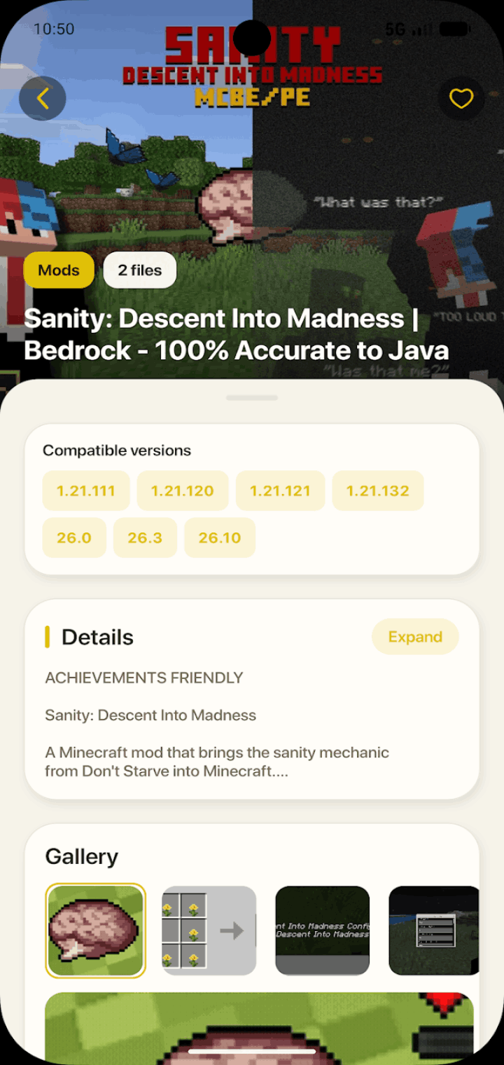 Verity Mod on Android mobile screenshot